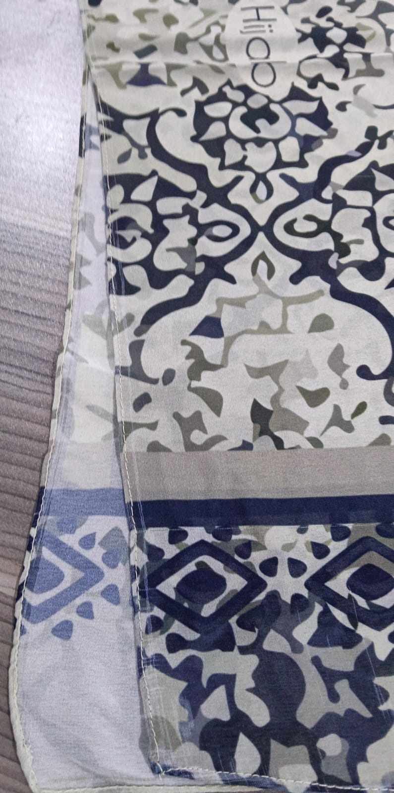 Patterned Chiffon Veil (Out-GRA05)
