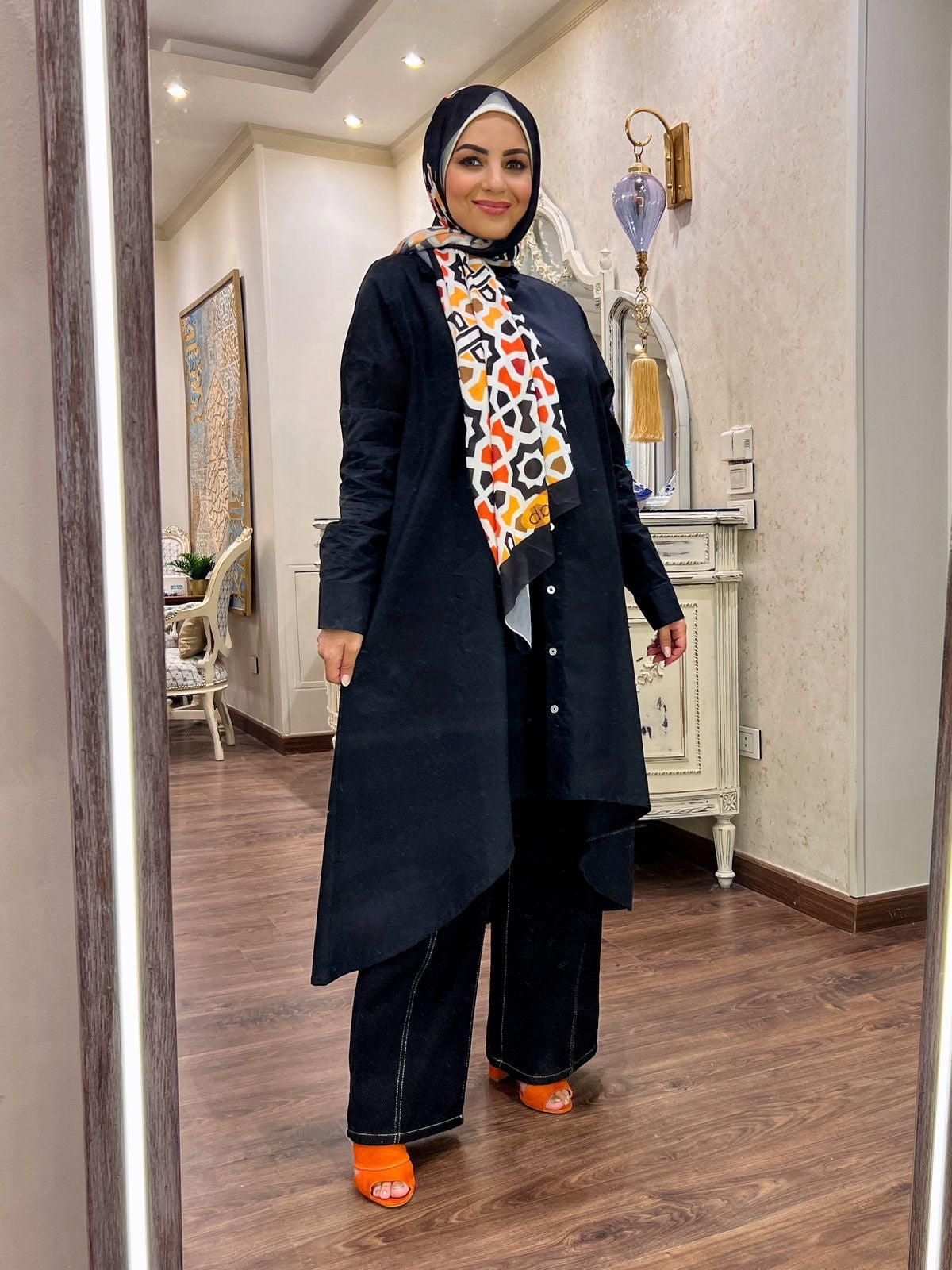 Oversized Cotton Shirt - Black (OCS02)