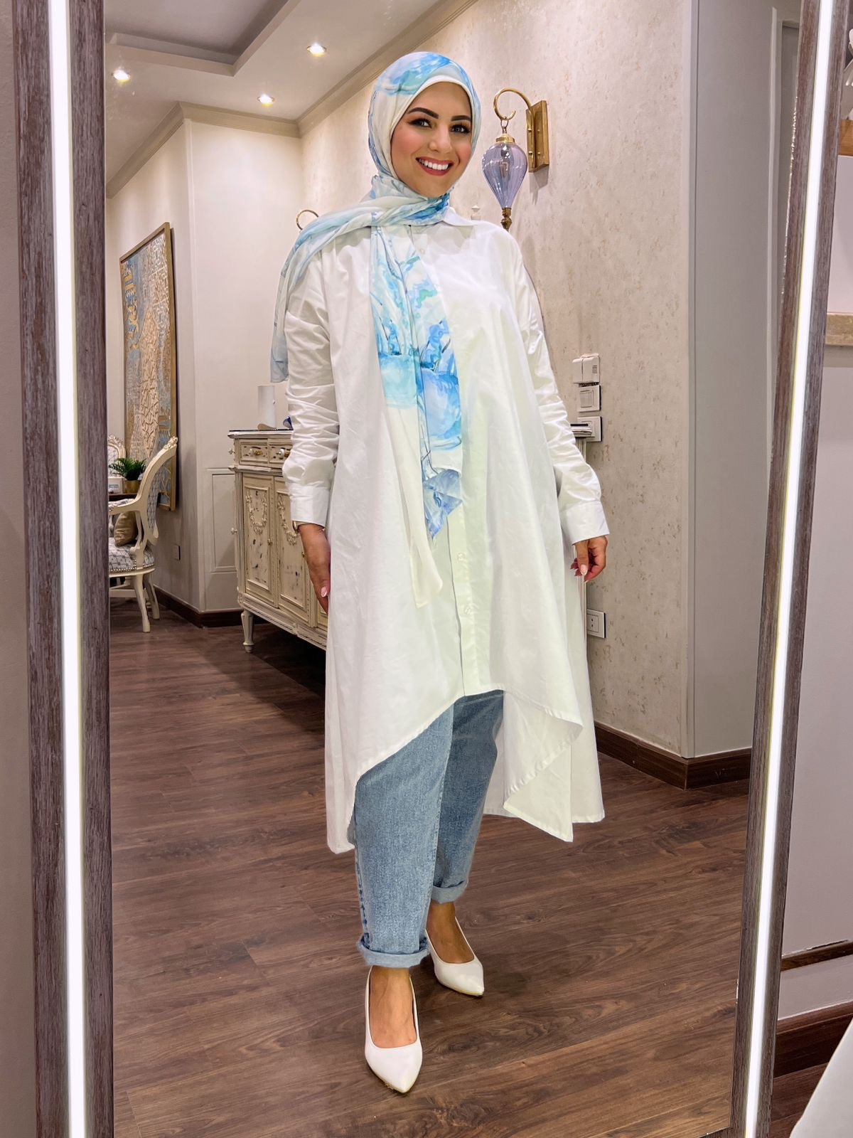 Oversized Cotton Shirt - White (OCS03)