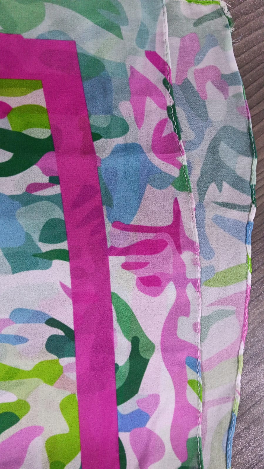 Patterned Chiffon Veil (Out-GFU07)