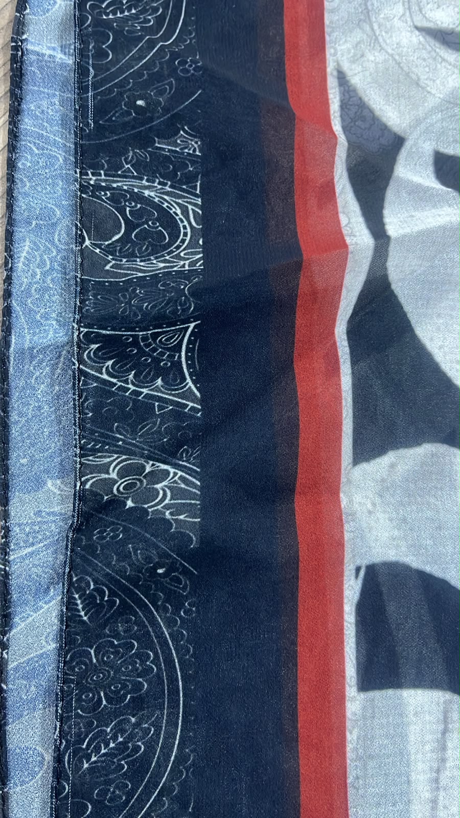 Patterned Chiffon Veil(Out-OFD04)
