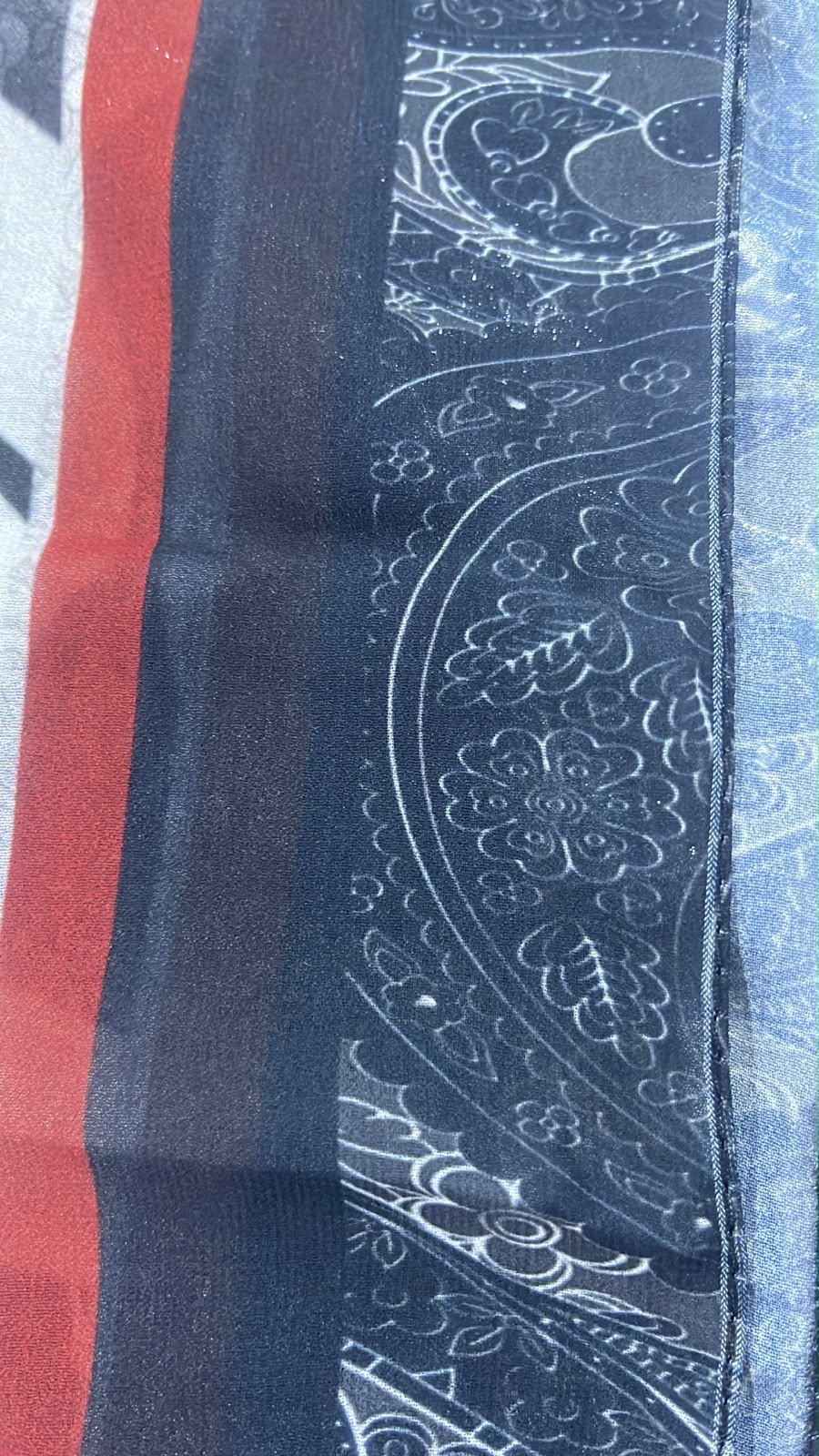 Patterned Chiffon Veil (Out-OFD05)