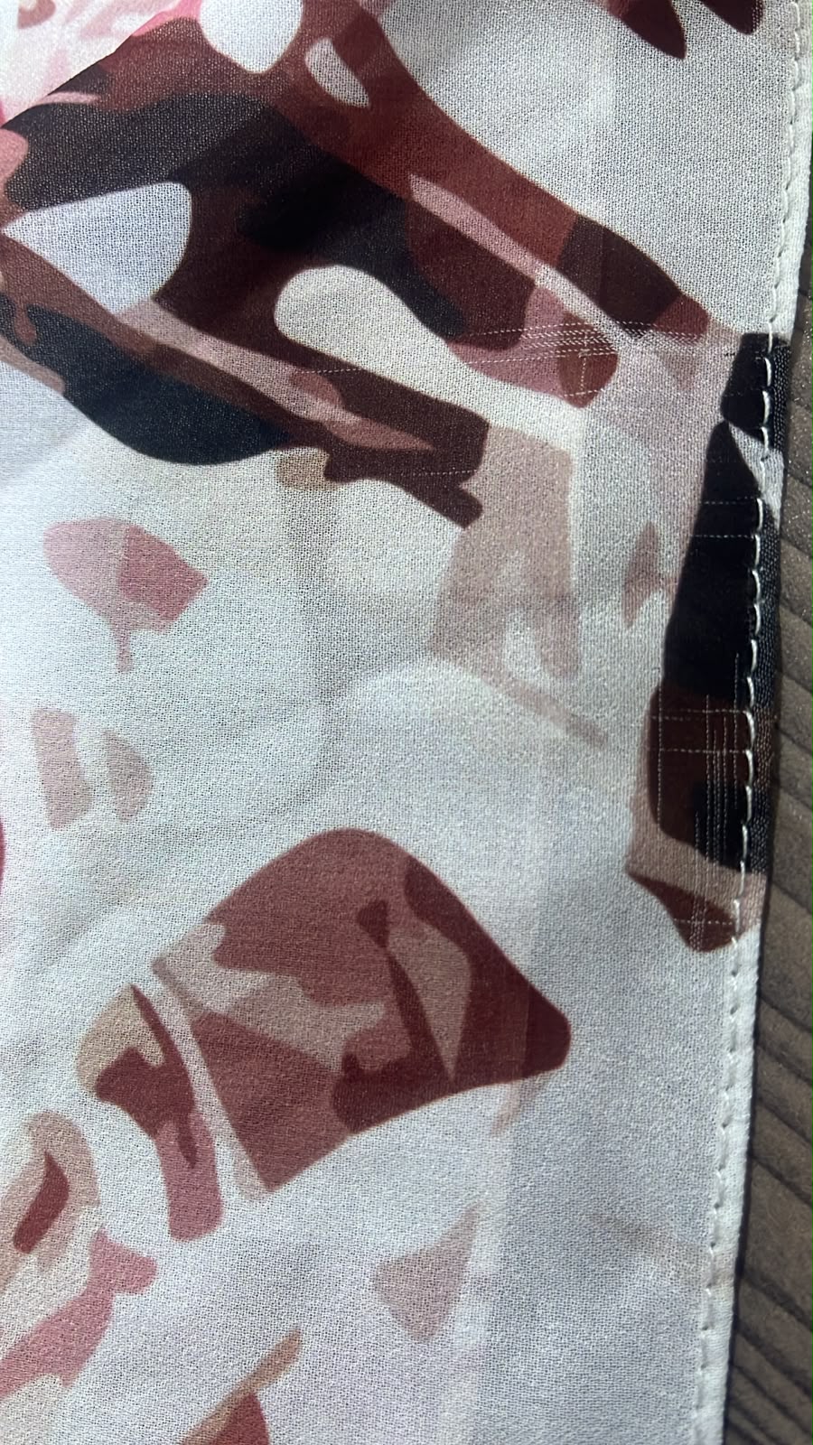 Patterned Chiffon Veil (Out-BR01)