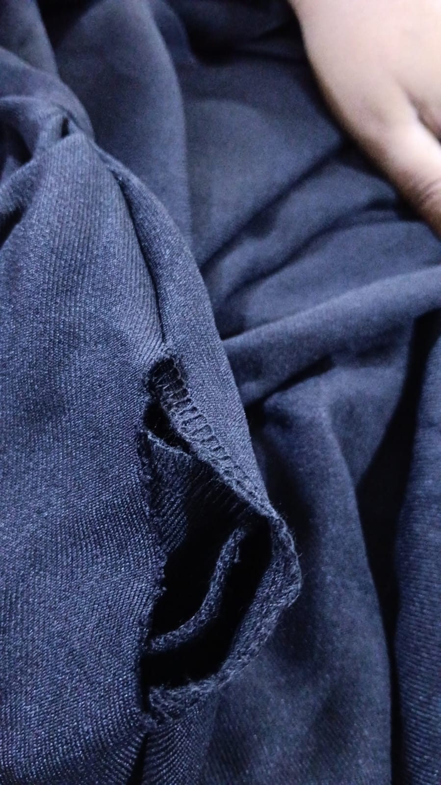 Ribboned linen dress- black (RLD07)