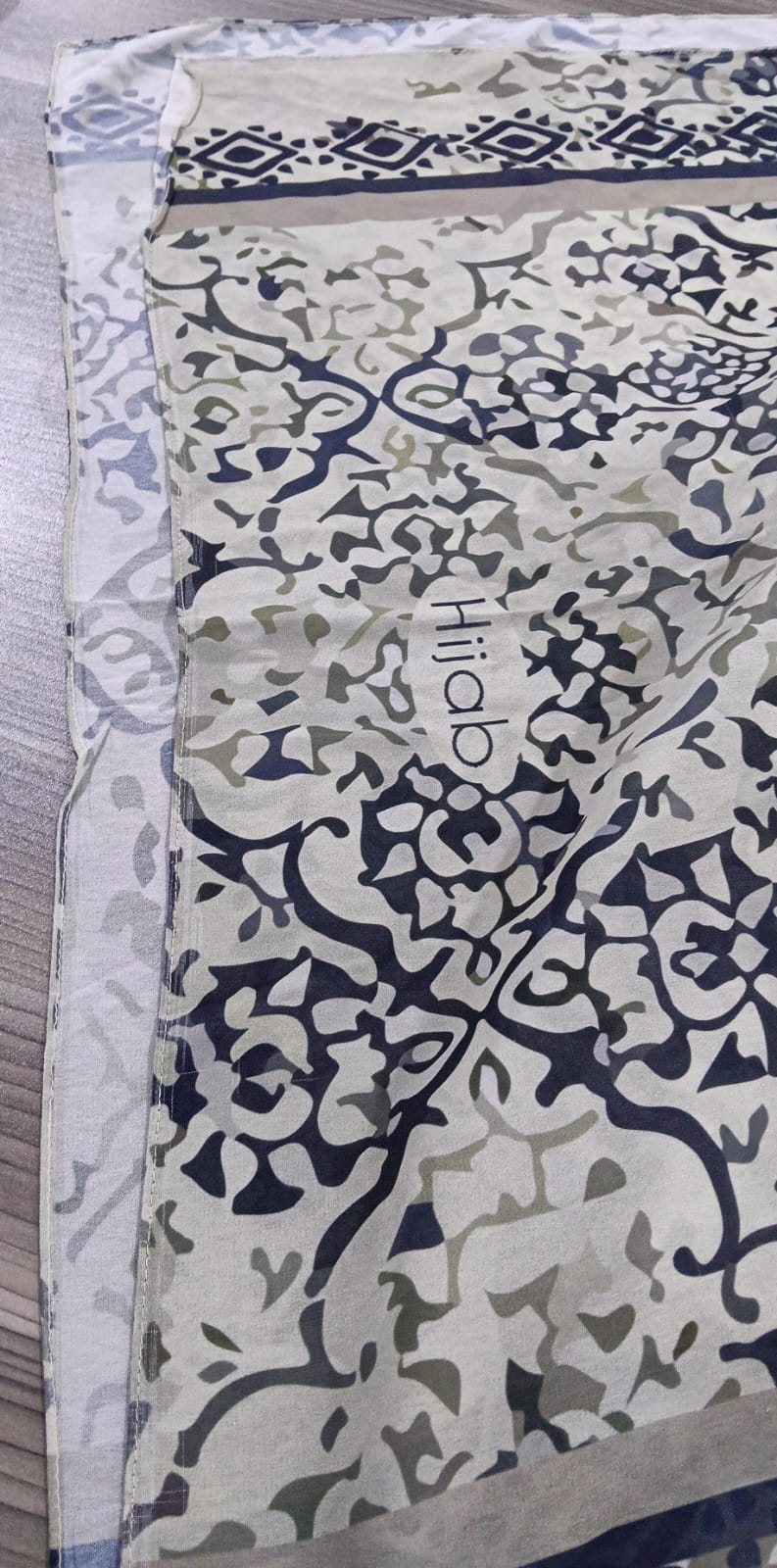 Patterned Chiffon Veil (Out-GRA03)