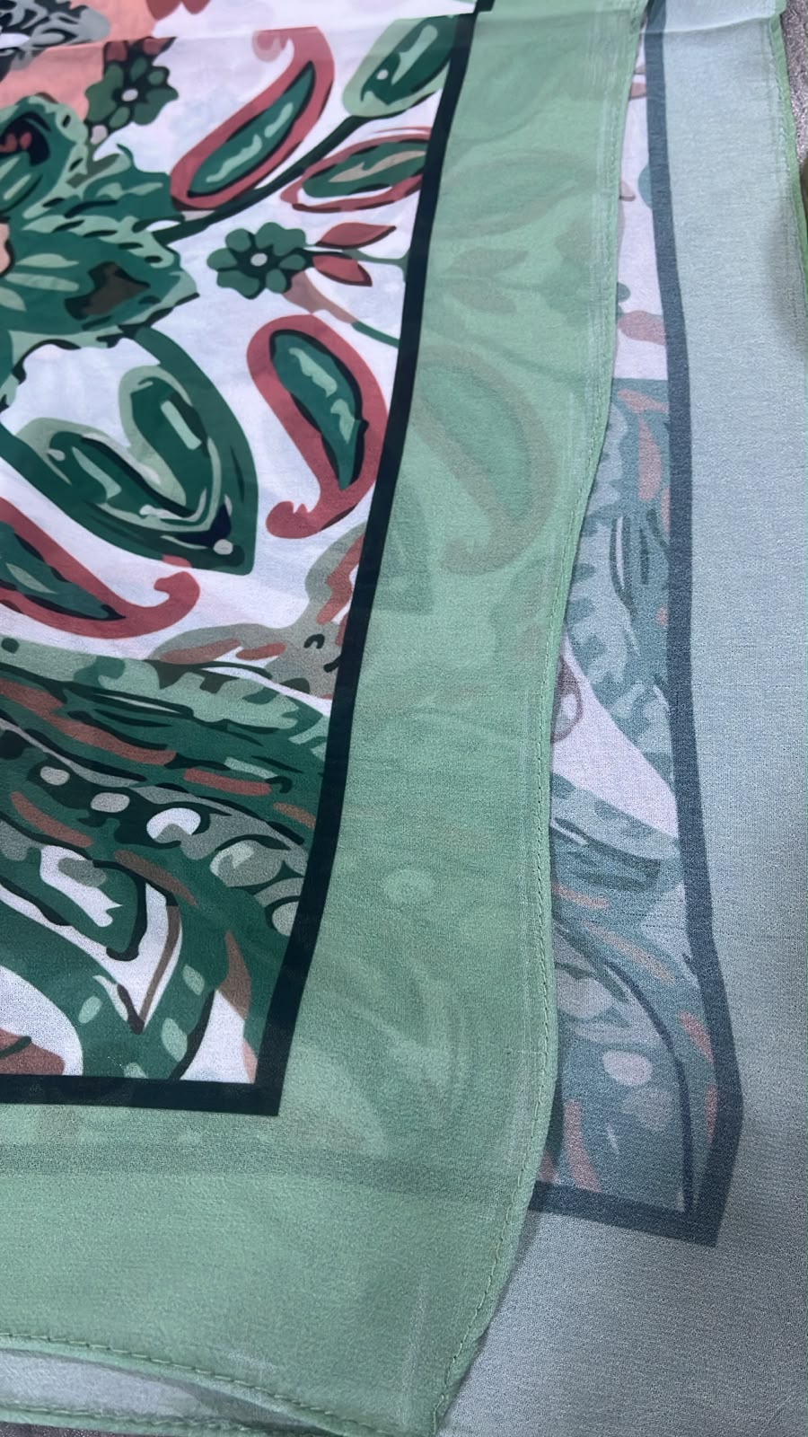 Patterned Chiffon Veil (Out-GR05)