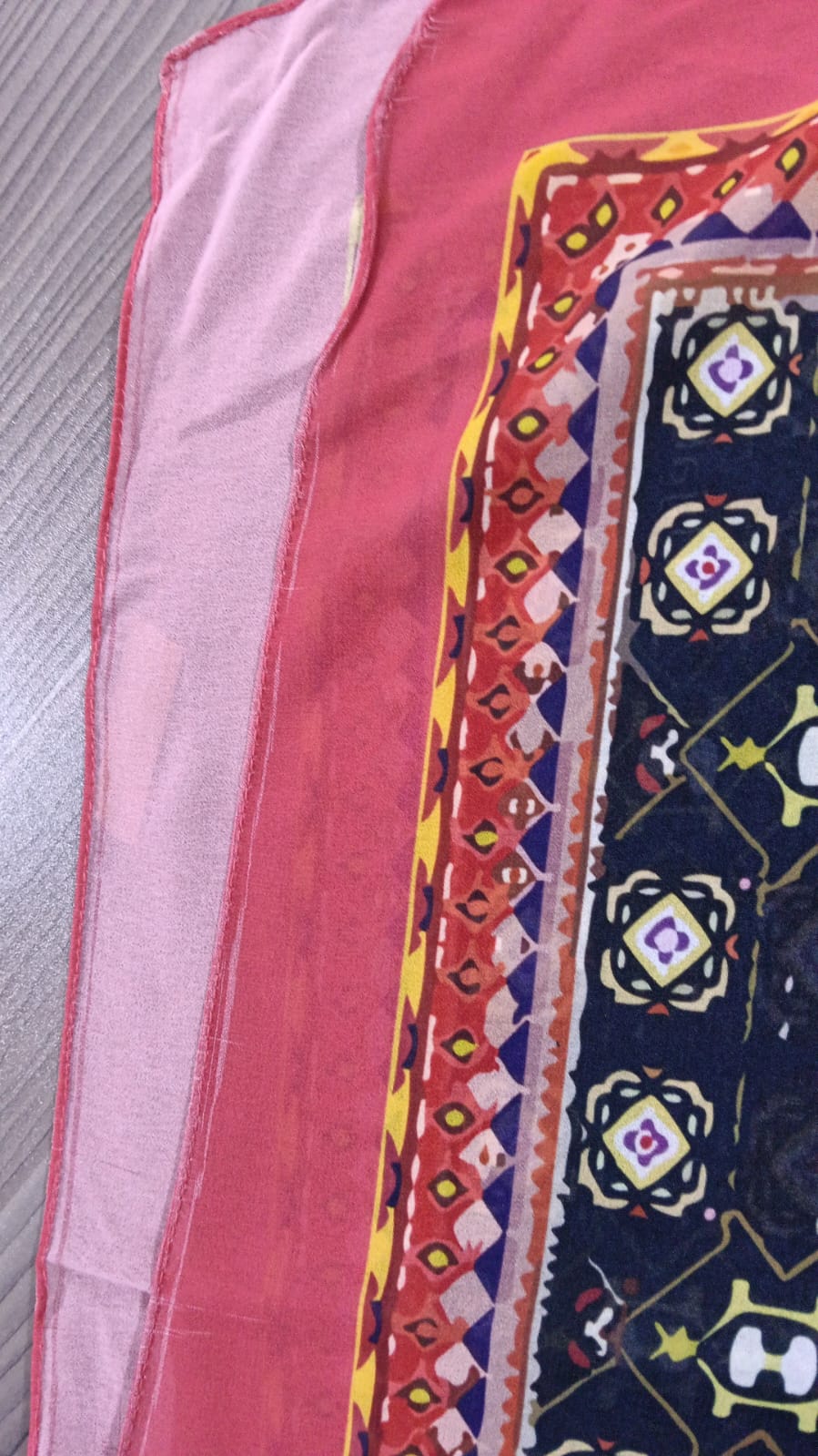 Patterned Chiffon Veil (Out-RBY10)