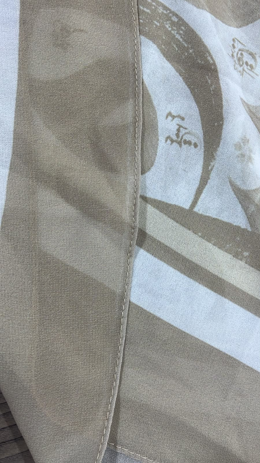 Patterned Chiffon Veil (Out-CAF04)
