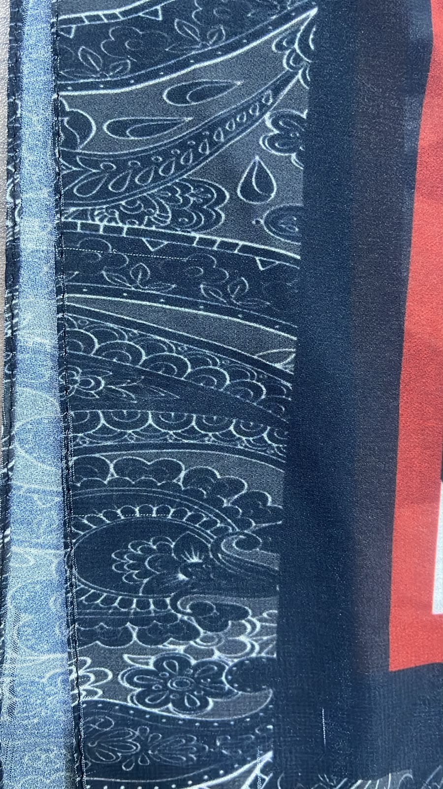 Patterned Chiffon Veil (Out-OFD05)