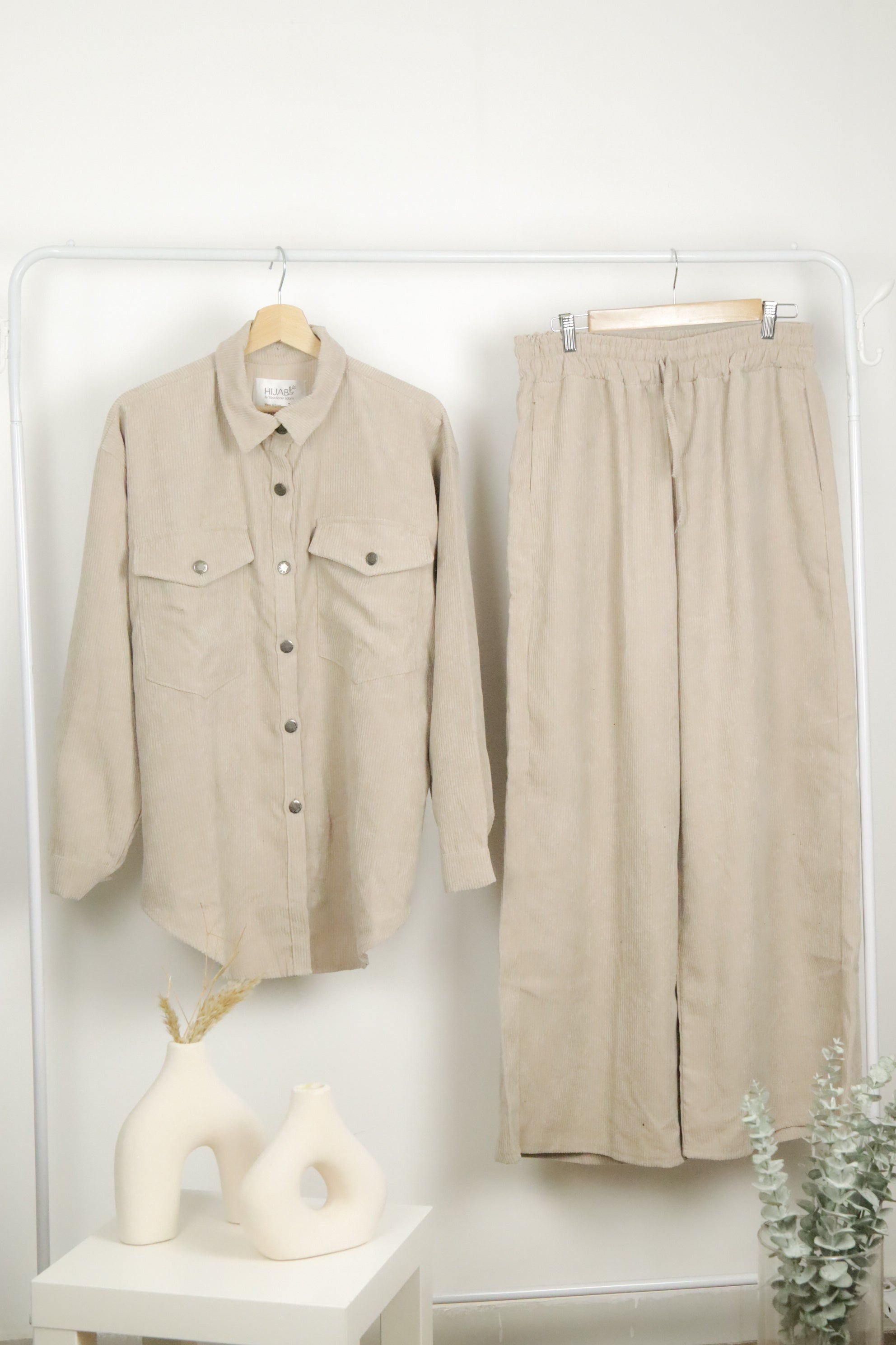 Corduroy Set - Beige