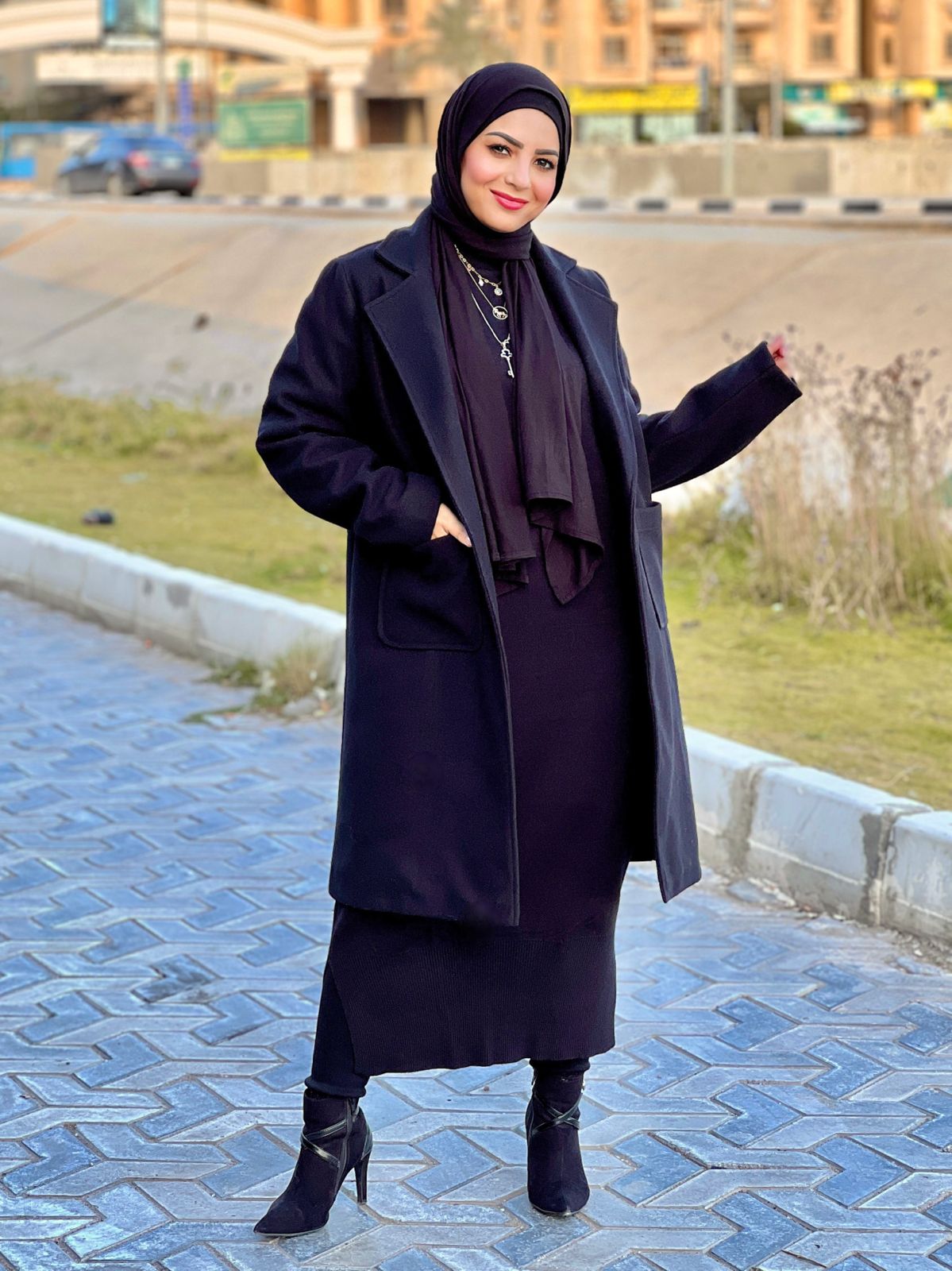 Baize Winter Coat - Black