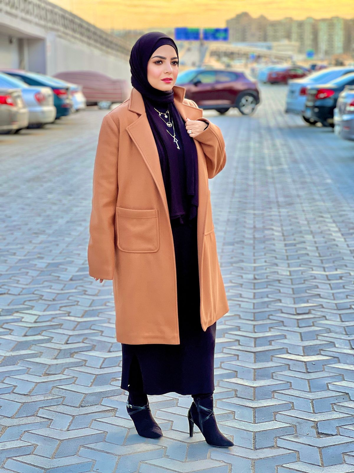 Baize Winter Coat - Camel Brown